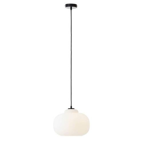 4004353413322 - Blop Pendelleuchte 30cm weiß Glas Metall 1x A60 E27 60 w Geeignet für Normallampe (nicht enthalten) - Brilliant