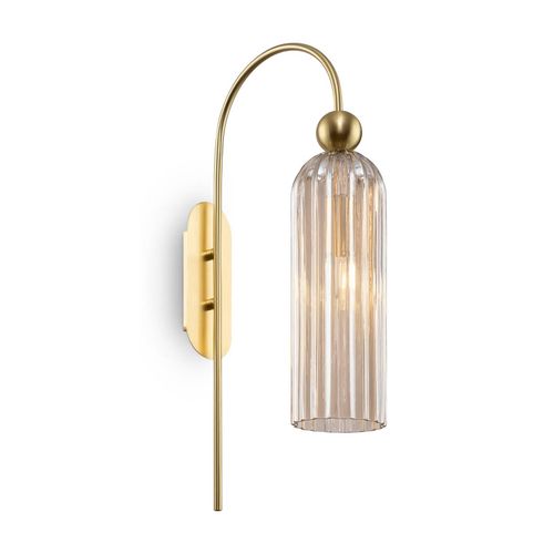 4251110031804 - Antic Moderne Wandleuchte Gold Glasschirm Cognac - Maytoni