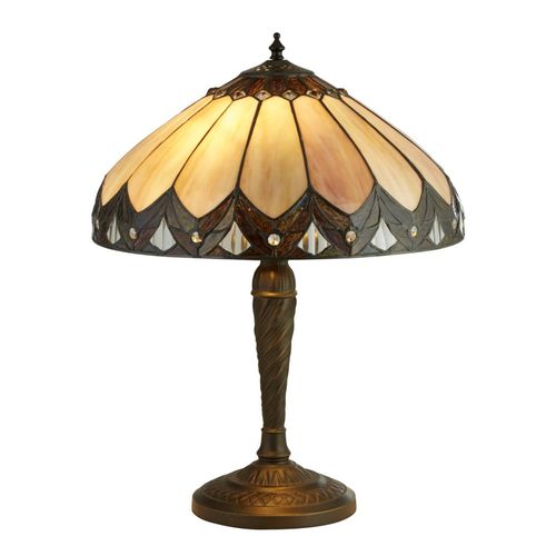 5053423139173 - Tischlampe Pearl im Tiffany-Stil Höhe 53 cm