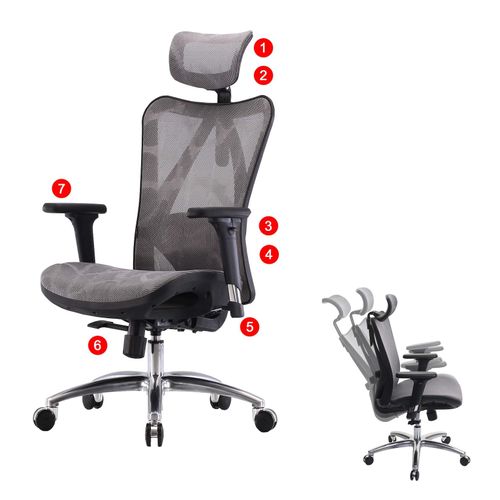 4057651532356 - Bürostuhl MCW-J87 Schreibtischstuhl ergonomisch verstellbare Armlehne 150kg belastbar ~ Bezug grau Gestell schwarz 4057651532356 - Bürostuhl MCW-J87 Schreibtischstuhl ergonomisch verstellbare Armlehne 150kg belastbar ~ Bezug grau Gestell schwarz