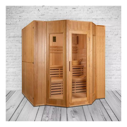 4260307168599 - Finnische Sauna 175x200x200 cm Harvia Saunaofen für 4 Personen Hemlockholz komplettes Zubehör Saunas 4260307168599 - Finnische Sauna 175x200x200 cm Harvia Saunaofen für 4 Personen Hemlockholz komplettes Zubehör Saunas
