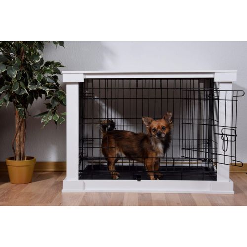 4042085352410 - Design-Hundekäfig aus Holz mit Tischoberfläche 83 x 55 x 59 cm 4042085352410 - Design-Hundekäfig aus Holz mit Tischoberfläche 83 x 55 x 59 cm
