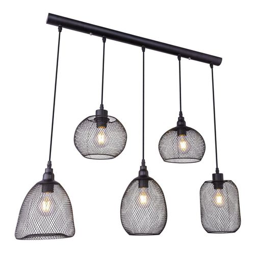 9007371397648 - Lighting - ANYA - Hängeleuchte Metall schwarz 5x E27