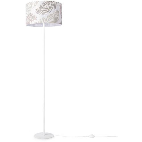 4061981180644 - Stehlampe Wohnzimmer Stehleuchte Schlafzimmer Lampen E27 Deko Wohnzimmer Palme Grün (Ø38cm) Stehleuchte - Weiß - Paco Home