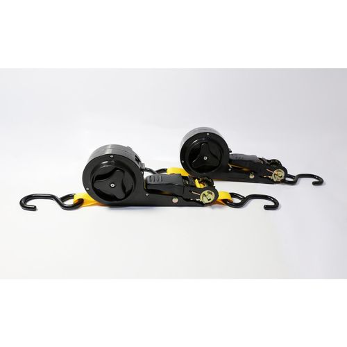 4251094809727 - TECH-CRAFT® Automatik Spanngurte 2er-Set 4m TÜV-geprüft 250kg Arbeitskraft 500kg Bruchfestigkeit