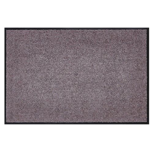 4255633508485 - Fußmatte waschbar Gummiumrandung rutschfest Taupe 150 x 90 x 07 cm