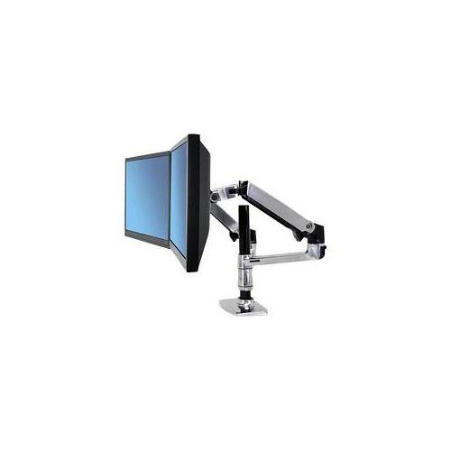 0698833012545 - LX Dual Arm Stacking Desk Mount 2fach Monitor-Tischhalterung inkl Notebook-Halterung 381 cm (15) - 610 cm (24) Aluminium Höhenverstellbar Neigbar