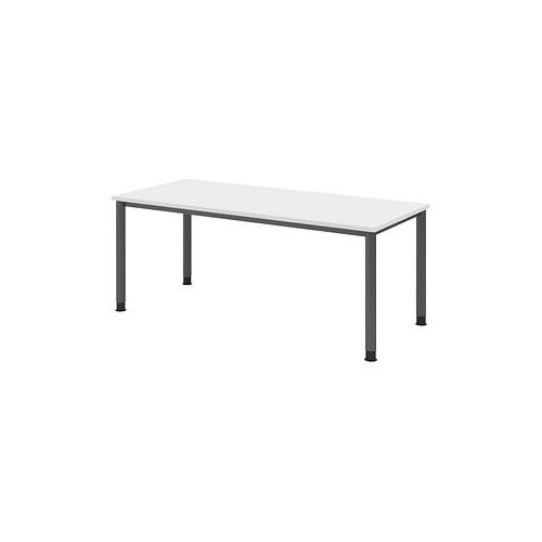 4032062310786 - HAMMERBACHER HS19 höhenverstellbarer Schreibtisch weiß rechteckig 4-Fuß-Gestell grau 1800 x 800 cm 4032062310786 - HAMMERBACHER HS19 höhenverstellbarer Schreibtisch weiß rechteckig 4-Fuß-Gestell grau 1800 x 800 cm