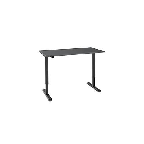 4251898825428 - Schreibtisch elektrisch höhenverstellbar Rechteck T-Fuß B 1300 x T 650 x H 715-1205 mm graphit schwarz 4251898825428 - Schreibtisch elektrisch höhenverstellbar Rechteck T-Fuß B 1300 x T 650 x H 715-1205 mm graphit schwarz