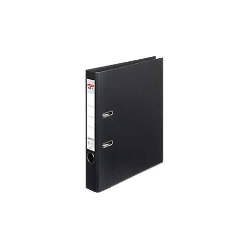 4008110308401 - herlitz maXfile Ringbuch DIN A4 50 mm Schwarz 2 Ringe Pappkarton PP (Polypropylen) Texturiert Hochformat