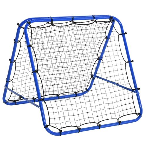 4251774967372 - Baseball Rebounder faltbar blau 100 x 95 x 90 cm (BxTxH) Kickback Tor Rückprallwand Trainingsnetz Baseball Tor