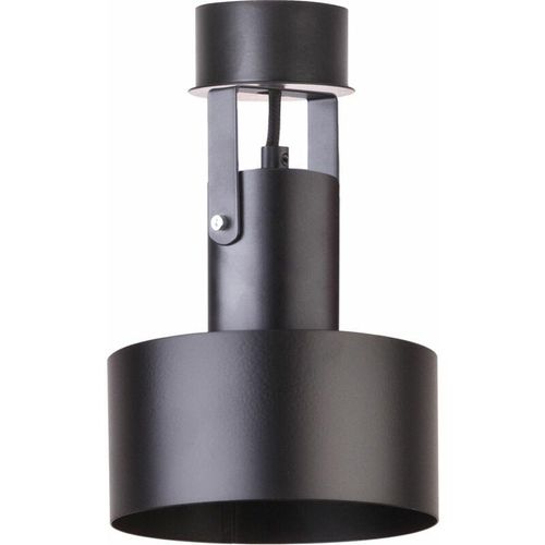 4251334806769 - Licht-erlebnisse - Spot Lampe E27 Schwarz Metall Küche Wandleuchte Deckenlampe - Schwarz