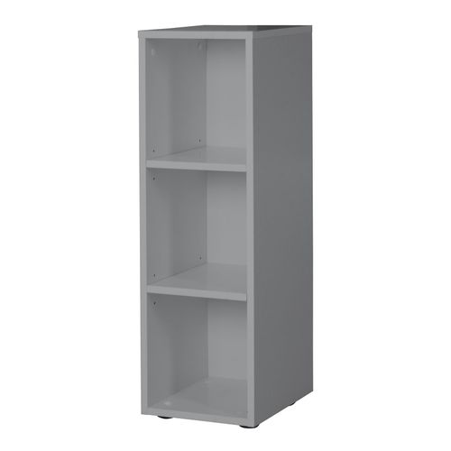 4005317319353 - Seitenregal ROBA Universales Standregal für Babyzimmer aus Holz Gr B H T 305cm x 905cm x 32cm 3 St offene Fächer grau (taupe) Baby Holzwerkstoff Spanplatte unifarben Regale nutzbar als Seitenregal unter Wickelkommode oder Standregal