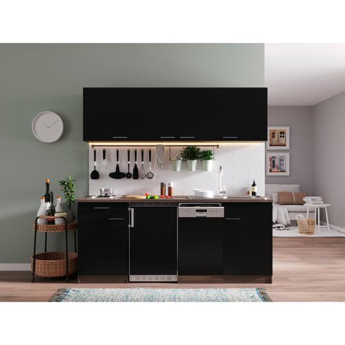 4260344978274 - Küchenzeile KB195EYS 195 cm Schwarz-Eiche York Nachbildung 4260344978274 - Küchenzeile KB195EYS 195 cm Schwarz-Eiche York Nachbildung