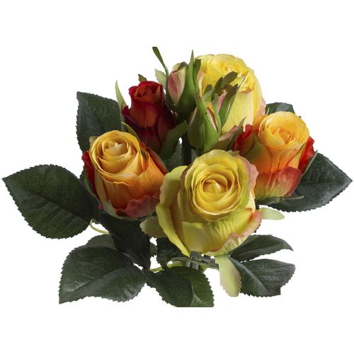 4260600492247 - Kunstblume BOTANIC-HAUS Rosenstrauß mit 5 Rosen und 3 Knospen Kunstpflanzen Gr Ø H 17 cm x 28 cm 1 St orange Kunst-Blumen 4260600492247 - Kunstblume BOTANIC-HAUS Rosenstrauß mit 5 Rosen und 3 Knospen Kunstpflanzen Gr Ø H 17 cm x 28 cm 1 St orange Kunst-Blumen