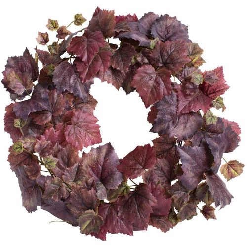 4016550310557 - Kunstkranz BOTANIC-HAUS Weinlaubkranz Kunstpflanzen Gr Ø H 50 cm x 9 cm 1 St rot (burgund) Kunst-Kränze