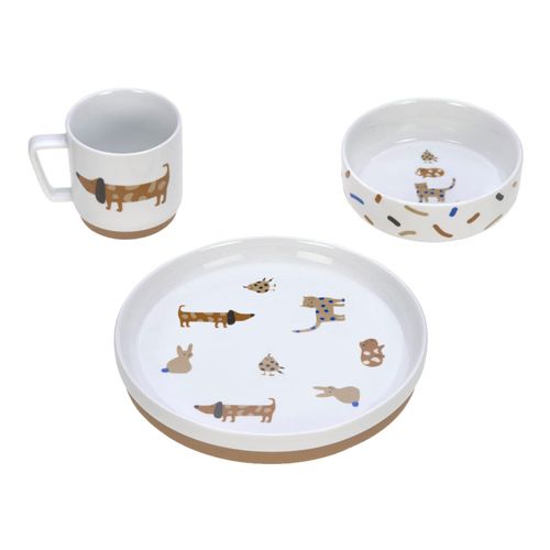 4066239104595 - Geschirr-Set LITTLE MATEYS 3-teilig in royal blue