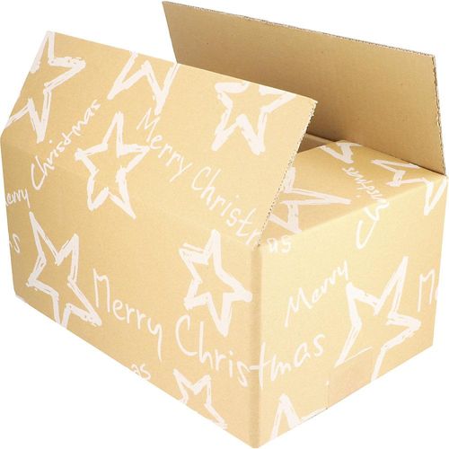 4251924750243 - Versandkarton Christmas Stars terra natur VE 15 Stk LxBxH 310 x 200 x 140 mm ab 5 VE