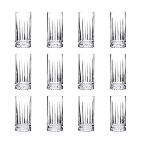 8693357455214 - Ich-zapfe - Longdrinkgläser Trinkgläser 12er-Set - Elysia 445 ml - Farbe Transparent