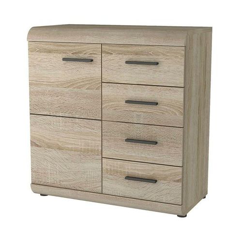 5905351215927 - Sideboard lirya X80 Kommode mit Flügeltür Schubladen Eiche Sonoma - Furnix