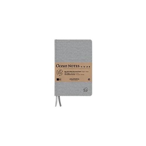5411028040636 - AURORA Ocean Linen Notizbuch Sonderformat Liniert Genäht Hardback Grau Nicht perforiert 192 Seiten 5411028040636 - AURORA Ocean Linen Notizbuch Sonderformat Liniert Genäht Hardback Grau Nicht perforiert 192 Seiten