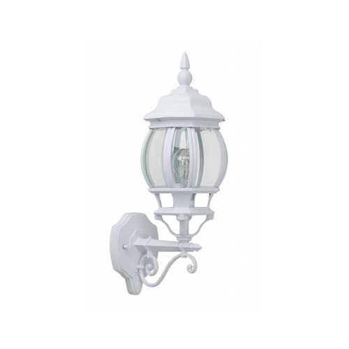 4004353044724 - BRILLIANT Lampe Istria Außenwandleuchte stehend weiß 1x A60 E27 60W geeignet für Normallampen (nicht enthalten) IP-Schutzart 23 - regengeschützt