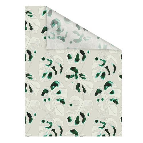 4251369830319 - ORIGINAL Fensterfolie Fensterfolie selbstklebend Sichtschutz Monstera - Grün Fensterfolien Gr B L 100 cm x 130 cm grün Fensterdekoration