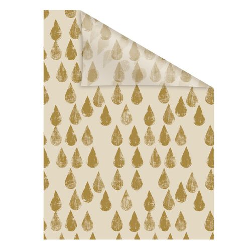4251369830470 - Fensterfolie ORIGINAL Fensterfolie selbstklebend Sichtschutz Golden Drops - Gold Fensterfolien Gr B L 100 cm x 180 cm goldfarben Fensterdekoration