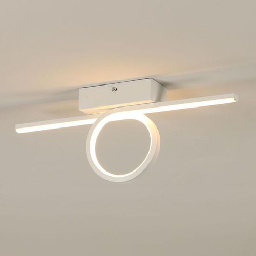 0699959469619 - COMELY Moderne LED-Deckenlampe 16W - 3000K 1800 Lumen Design Einfache Linie 40cm für Schlafzimmer Küche Balkon