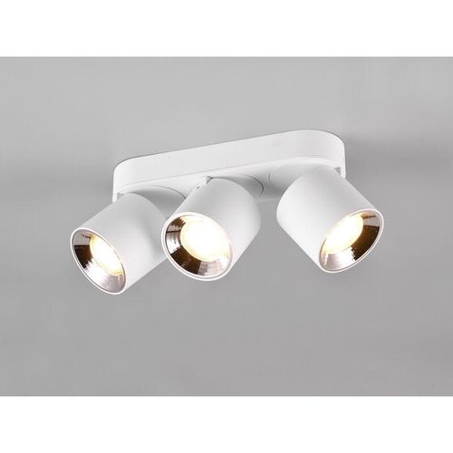 4262382969016 - Meinewunschleuchte - led Deckenstrahler Weiß 3 Spots schwenkbar dimmbar Breite 27cm