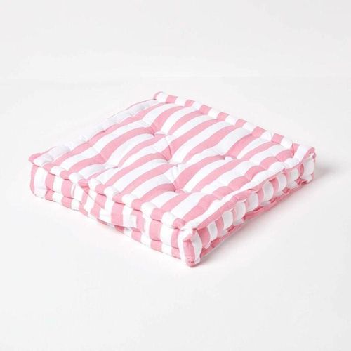 5055967423053 - Sitzkissen Breite Streifen rosa 40 x 40 x 10 cm - Rosa - Homescapes 5055967423053 - Sitzkissen Breite Streifen rosa 40 x 40 x 10 cm - Rosa - Homescapes