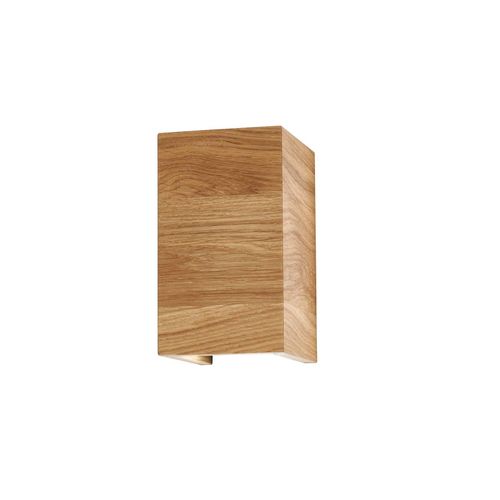 4003694305754 - Fischer&honsel - led Wandleuchte shine wood Holz rechteckig Up and Down 10x18cm