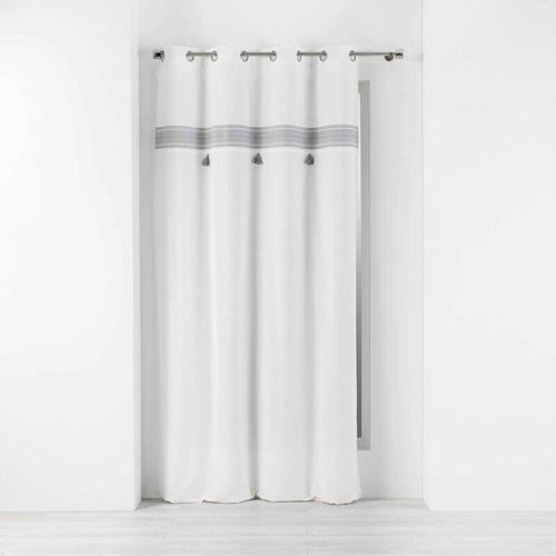 3574386093569 - Douceur Dintérieur - Fenstervorhang mit Ösen amaya aus Baumwolle 140 x 240 cm mit orientalischem Muster und Fransen
