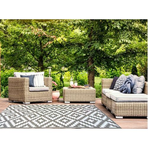 4260620353368 - Jet-line - Gartenteppich grau Austin 150x240 cm Outdoor