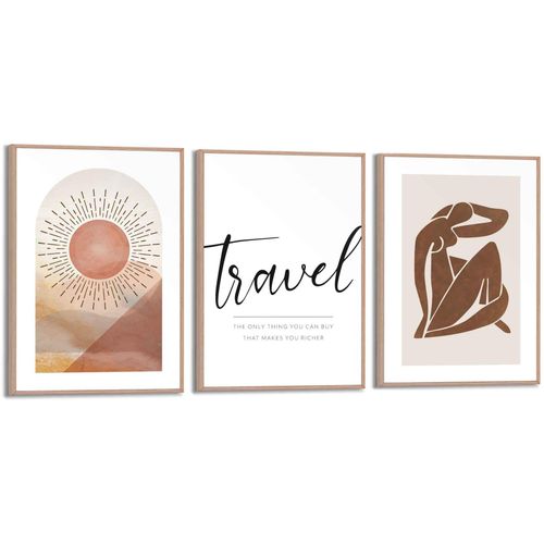 8714597617702 - Wandbild REINDERS Sonne Abstrakt - Zitat Reisen Wüste Frau Bilder Gr B H 20 cm x 30 cm 3 St grün (khaki) Kunstdrucke 8714597617702 - Wandbild REINDERS Sonne Abstrakt - Zitat Reisen Wüste Frau Bilder Gr B H 20 cm x 30 cm 3 St grün (khaki) Kunstdrucke