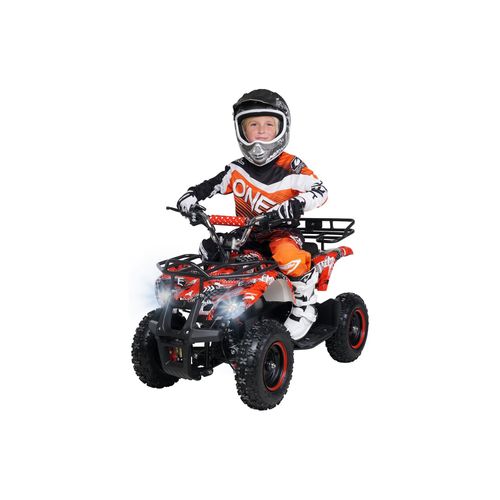 4056551120106 - Elektro-Kinderquad Torino 1000 Watt Pocket-Quad mit Scheibenbremsen 25 km h 3 x 12-Volt-Batterie (Schwarz Weiß Rot Polo) 4056551120106 - Elektro-Kinderquad Torino 1000 Watt Pocket-Quad mit Scheibenbremsen 25 km h 3 x 12-Volt-Batterie (Schwarz Weiß Rot Polo)