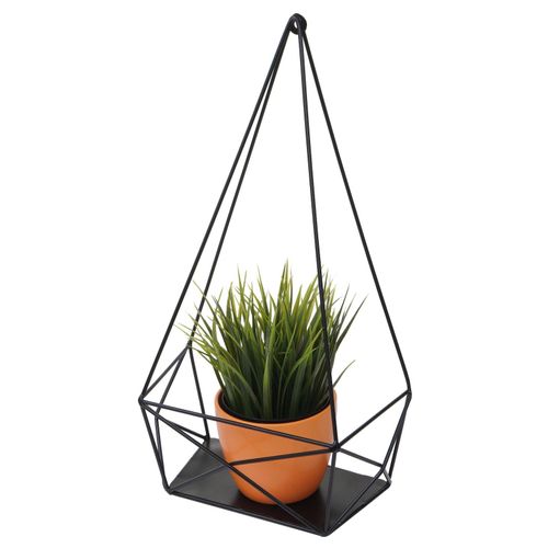 4057651574479 - Wandregal MCW-K79 Hängeregal Dekoregal Küchenregal Regal Metall 44x23x11cm ~ schwarz
