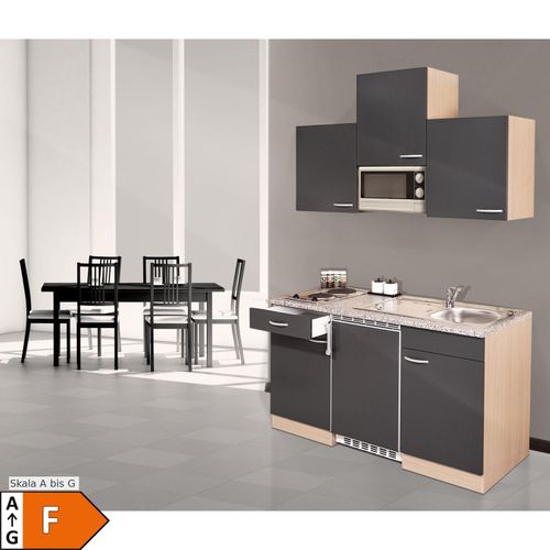 4260287642249 - Küchenzeile KB150BGMIC 150 cm Grau-Buche Nachbildung 4260287642249 - Küchenzeile KB150BGMIC 150 cm Grau-Buche Nachbildung