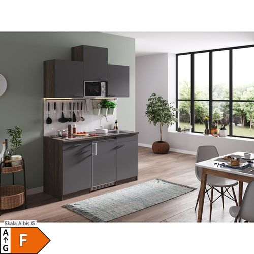 4260344977901 - Küchenzeile KB150EYGMIC 150 cm Grau-Eiche York Nachbildung 4260344977901 - Küchenzeile KB150EYGMIC 150 cm Grau-Eiche York Nachbildung