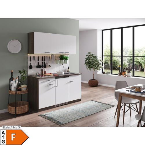 4260344977840 - Küchenzeile KB150EYWC 150 cm Weiß-Eiche York Nachbildung 4260344977840 - Küchenzeile KB150EYWC 150 cm Weiß-Eiche York Nachbildung