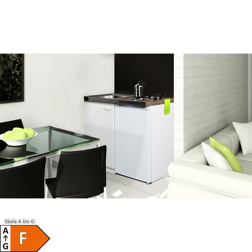 4260515339392 - RESPEKTA Miniküche Pantry 100SV mit Kühlschrank [ EEK F   Skala A bis G ] PANTRY 100 SV