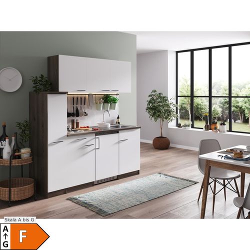 4260344977994 - Küchenzeile KB180EYW 180 cm Weiß-Eiche York Nachbildung