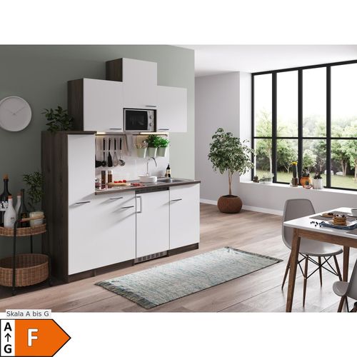 4260344978021 - Küchenzeile KB180EYWMIC 180 cm Weiß-Eiche York Nachbildung 4260344978021 - Küchenzeile KB180EYWMIC 180 cm Weiß-Eiche York Nachbildung