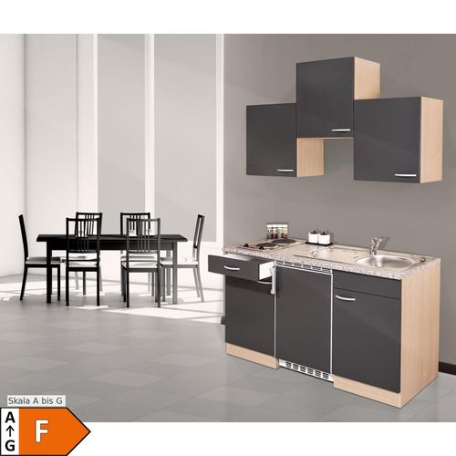 4260287641143 - Küchenzeile KB150BG 150 cm Grau-Buche Nachbildung 4260287641143 - Küchenzeile KB150BG 150 cm Grau-Buche Nachbildung