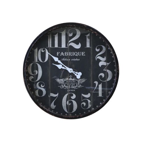 5712750329304 - Chic Antique Antike Wanduhr Fabrique Ø60 x H95cm antik schwarz