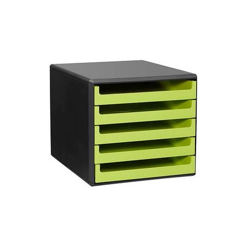 4009793842152 - Schubladenboxen Schubladenbox grau lime-green 30057631 DIN A4 284 x 359 x 260 cm