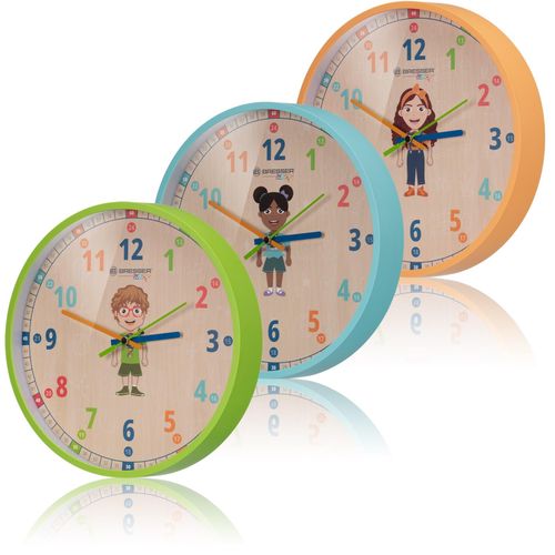 4007922075143 - BRESSER JUNIOR Kinder-Wanduhr Farbe grün