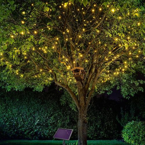 4260057869265 - - Solar premium Lichterkette 200 led warmweiß Garten Weihnachtsdeko 102570