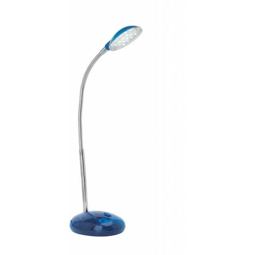 4004353174575 - Lampe Timmi led Tischleuchte transparent blau 1x 2W led integriert (100lm 6000K) Mit Druckschalter an der Basis - blau - Brilliant