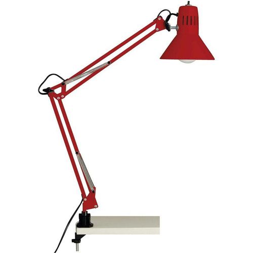 4004353889066 - BRILLIANT Lampe Hobby Schreibtischklemmleuchte rot 1x A60 E27 40W geeignet für Normallampen (nicht enthalten) Mit Druckschalter am Leuchtenkopf